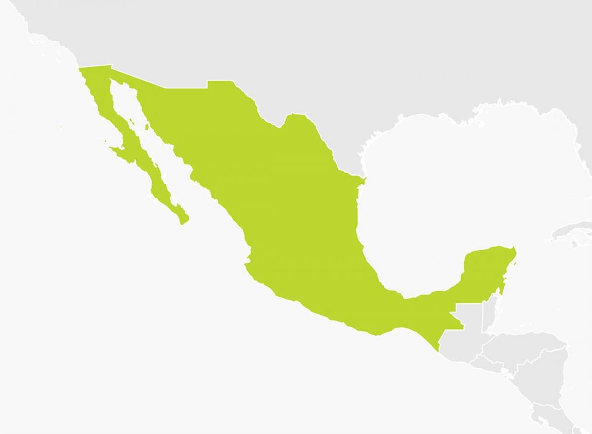 mapa Mexika png