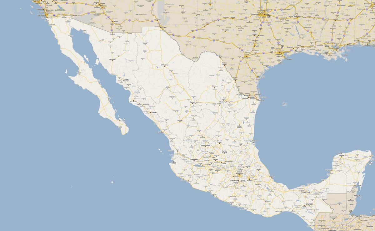 mapa Mexika stadionu