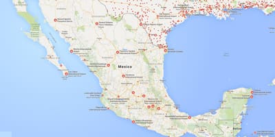 Letiště Mexico mapě