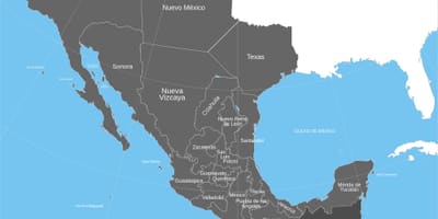 Staré mexické území mapa