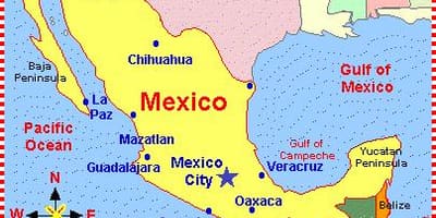 Mexiko mapa