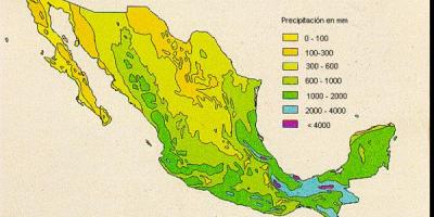 Mapa počasí pro Mexiko