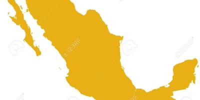 Mapa Mexika silueta