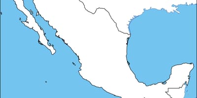 Prázdné Mexiko mapa